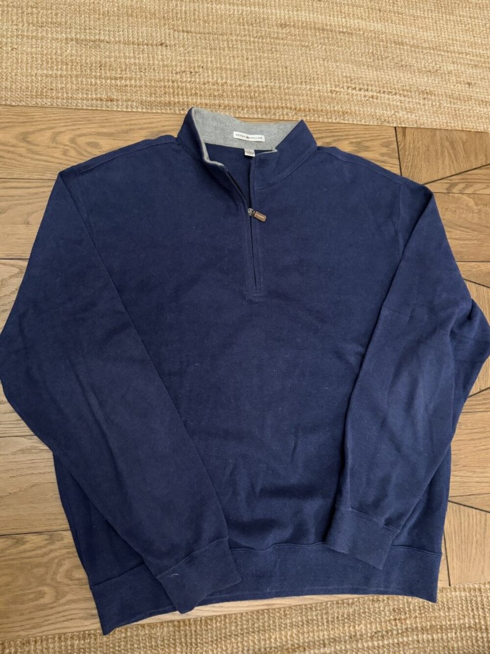 Peter Millar Navy Quarter Zip Pullover Mens Large